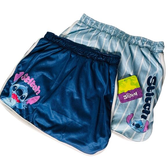 Disney Stitch Skort Set Navy Blue and Light Blue Size 6 - Picture 1 of 9